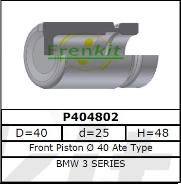 Поршень заднего тормозного суппорта Frenkit p404802 diam. 40\BMW E46 330Xd 4x4 98> - фото 1 - id-p68006297
