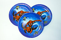 Одноразовые тарелки d=18 см "Человек-паук"