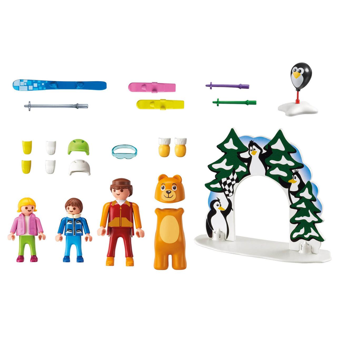 Конструктор Playmobil Зимние виды спорта: Урок катания на лыжах