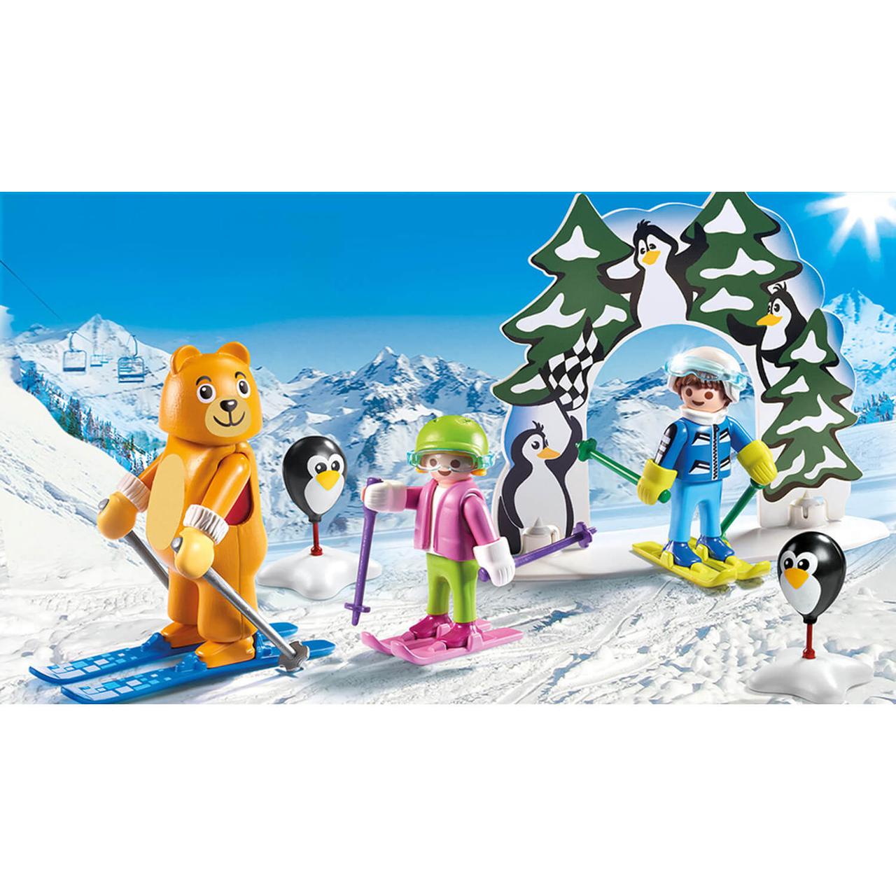 Конструктор Playmobil Зимние виды спорта: Урок катания на лыжах
