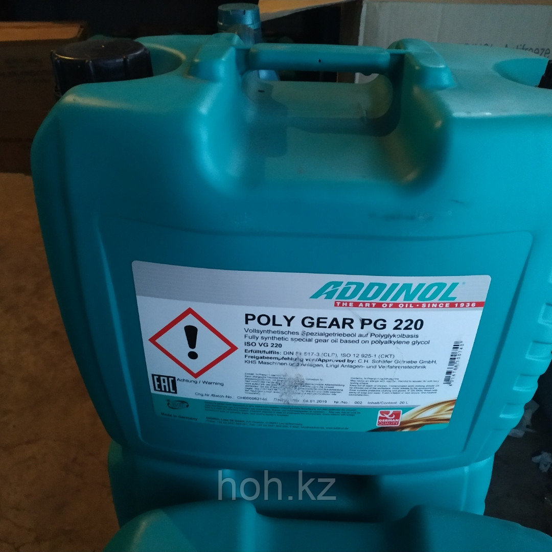 Редукторное масло ADDINOL POLY GEAR 220 PG