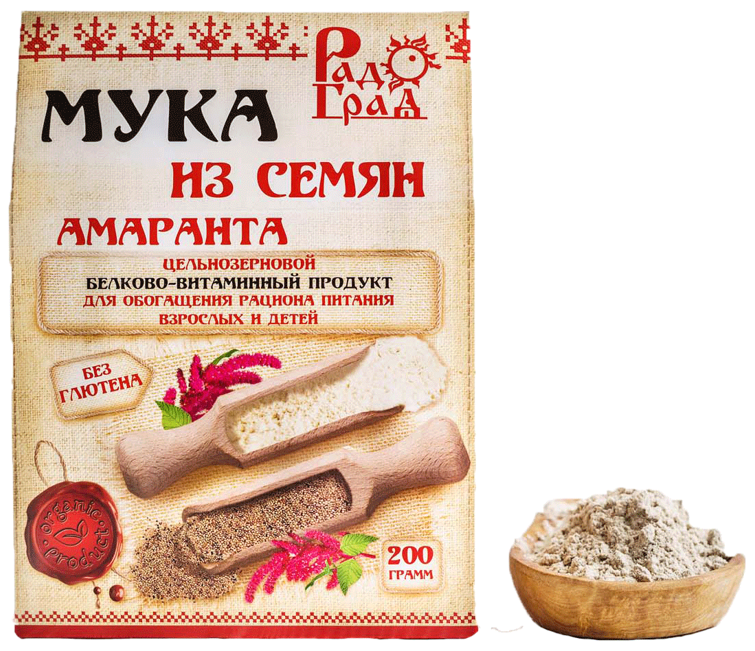 Мука амарантовая цельнозерновая, 200 г