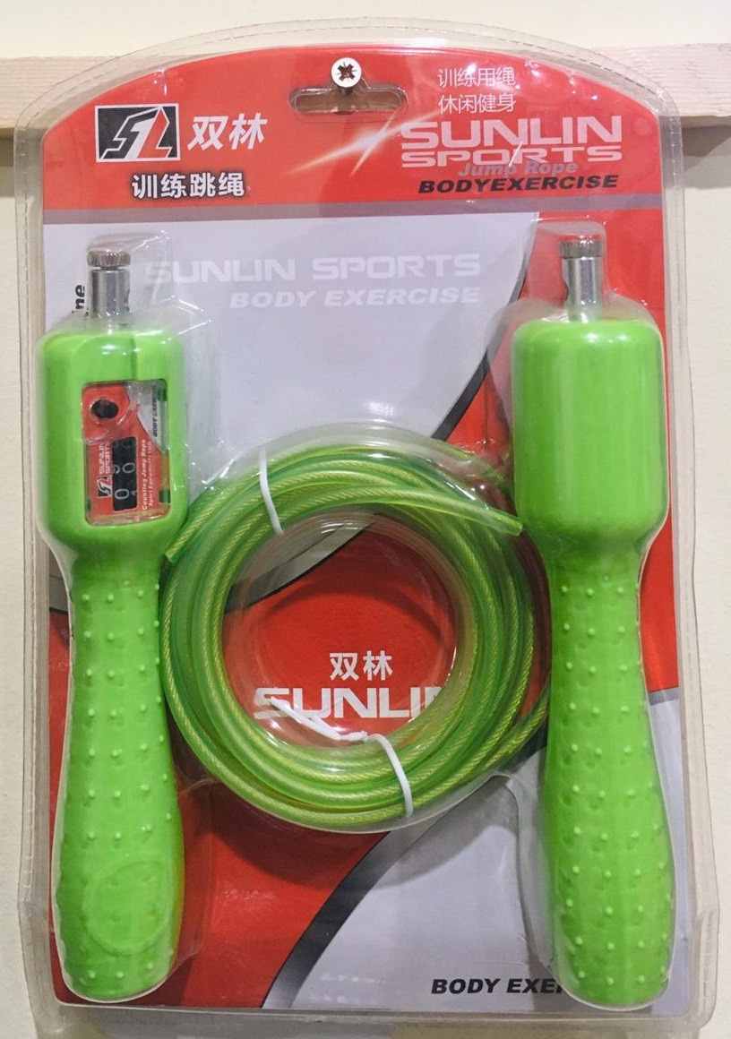Тросовая скакалка со счетчиком прыжков Sunlin-1264
