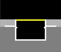 Алюминиевый профиль LED под шпаклёвку