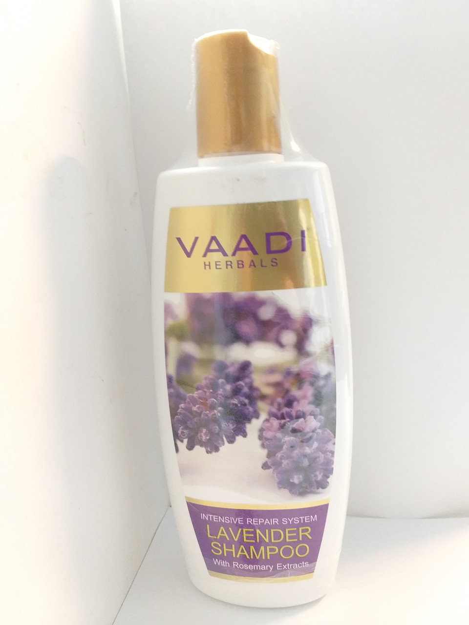Аюрведический шампунь с лавандой и розмарином, 350 мл, для поврежденных волос, Vaadi,Lavender shampoo, фото 1
