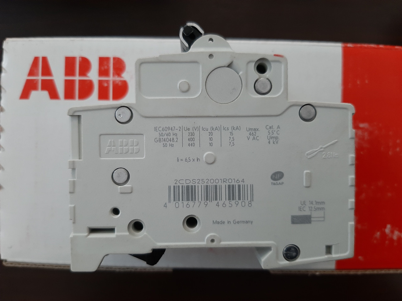 Автоматический выключатель S202 - C16 (ABB) - фото 1 - id-p68123822