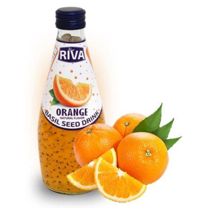 Напиток Семена базилика с ароматом  Апельсина RIVA 290 мл