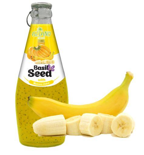 Нектар Aziano Банан с семенами базилика 290 мл (24шт-упак)