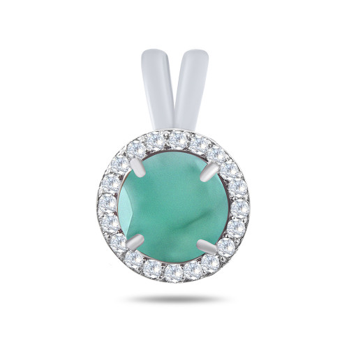 Подвеска из серебра с фианитом Teosa P-DRGR00484-EM