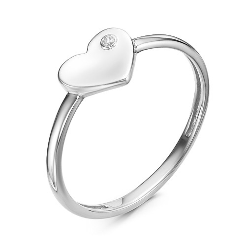 Серебряное кольцо с натуральным бриллиантом Teosa 1000-0100-DN-r
