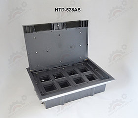 FEILIFU HTD-628AS Напольный лючок на 8 модулей, пластик, цвет серый