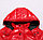 Пуховик зимний Valentino & Moncler от 2 до 7 лет для девочек, красный., фото 8