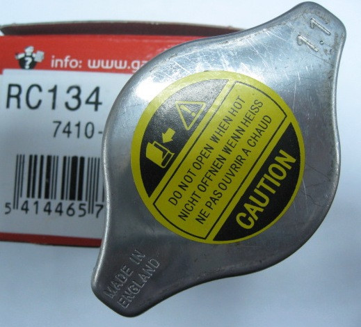 RC134 Крышка радиатора GATES 1.1бар Honda Stream 1.7 (D17A; D17A2) 2000 - 2006 1шт