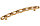 Мебельная ручка скоба, замак, размер посадки 128 мм, цвет золото матовое "Милан", фото 2