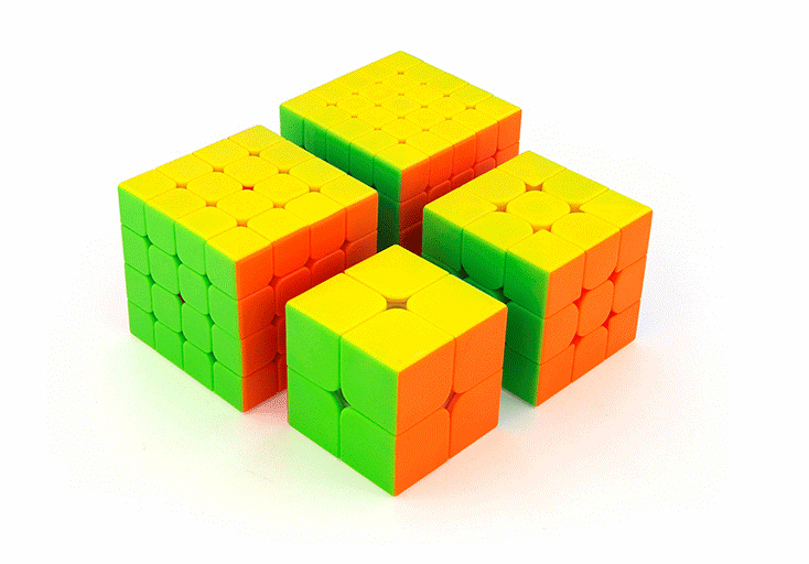 Набор кубиков Moyu - цветной пластик. Original 100%. Kaspi RED. Рассрочка. - фото 2 - id-p68152598