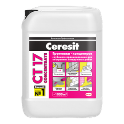 Ceresit CT 17 Concentrate. Грунтовка-концентрат глубокого проникновения