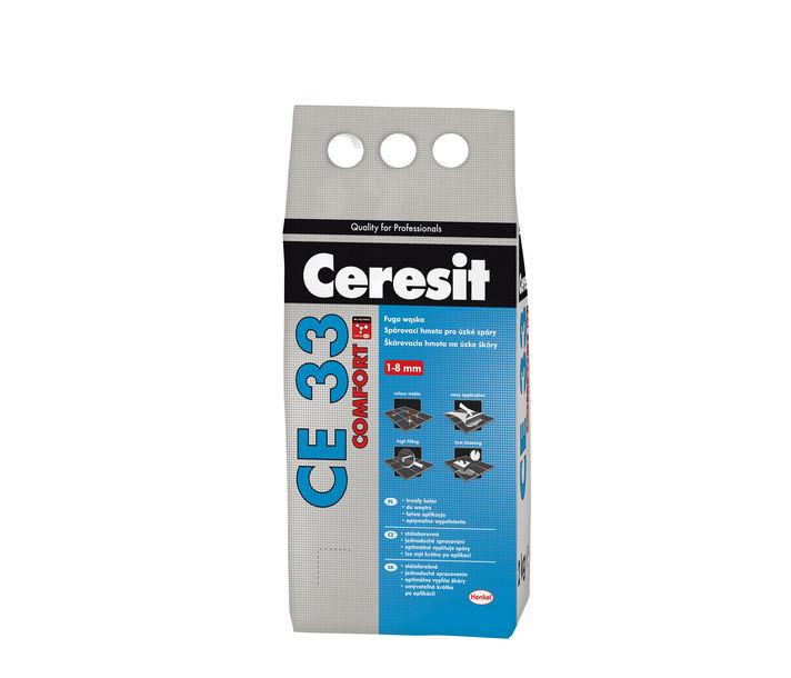 Ceresit СЕ 33 Comfort. Затирка для узких швов (до 6 мм) с оттенками цветов