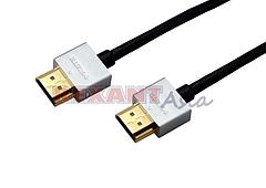Шнур HDMI - HDMI, длина 3 метра, Ultra Slim (GOLD) (блистер) REXANT, (17-6705 )