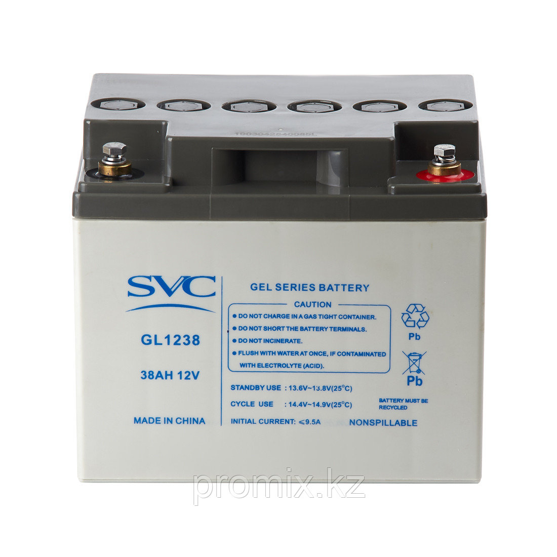 Аккумулятор SVC GL1238 12В 38 Ач (GEL)