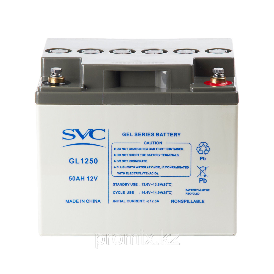 Аккумулятор SVC GL1250 12В 50 Ач (GEL)