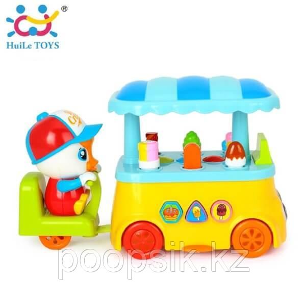 Huile Toys 6101 Цветная тележка с мороженным