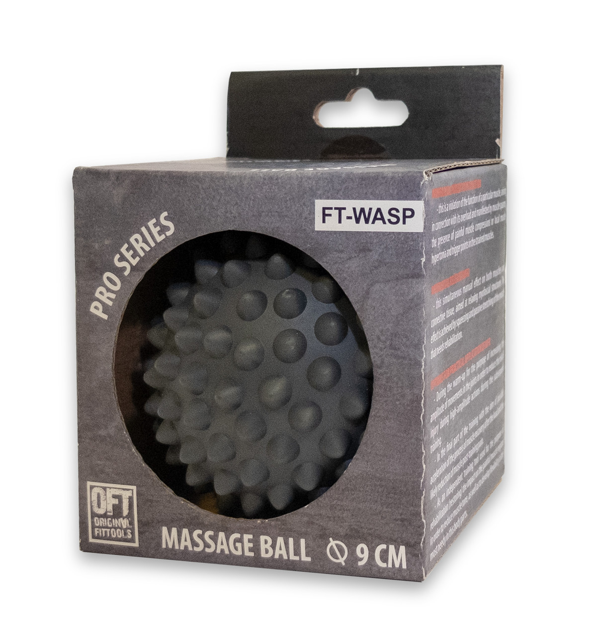 Мяч массажный 9 см серый (FT-WASP) - фото 3 - id-p68172475