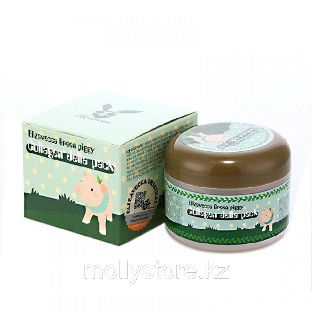 Маска косметическая Elizavecca Green Piggy Collagen Jella Pack, 100 мл