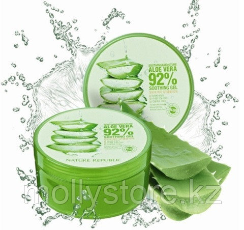 СМЯГЧАЮЩИЙ И УВЛАЖНЯЮЩИЙ ГЕЛЬ С АЛОЭ ВЕРА (92%) NATURE REPUBLIC (300 МЛ)