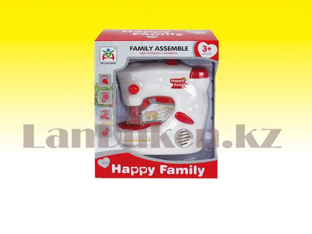 Игрушечная музыкальная швейная машина Happy Family с подсветкой - фото 3 - id-p68175070