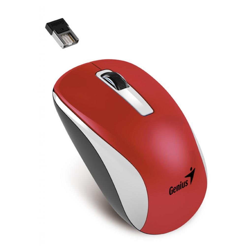 Мышь Genius беспроводная NX-7010, USB, White/Red - фото 1 - id-p68178118