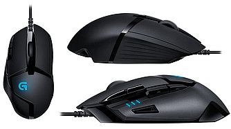 Мышь Logitech G402 Hyperion Fury, Laser, 4000dpi, Black, USB