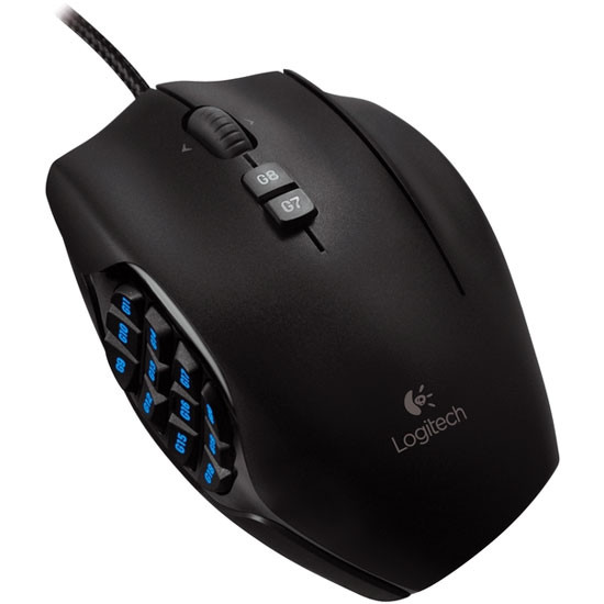 Мышь Logitech G600 Laser, USB ,Mouse Gaming, 20 button, laser 200-8200dpi, (910-003623)