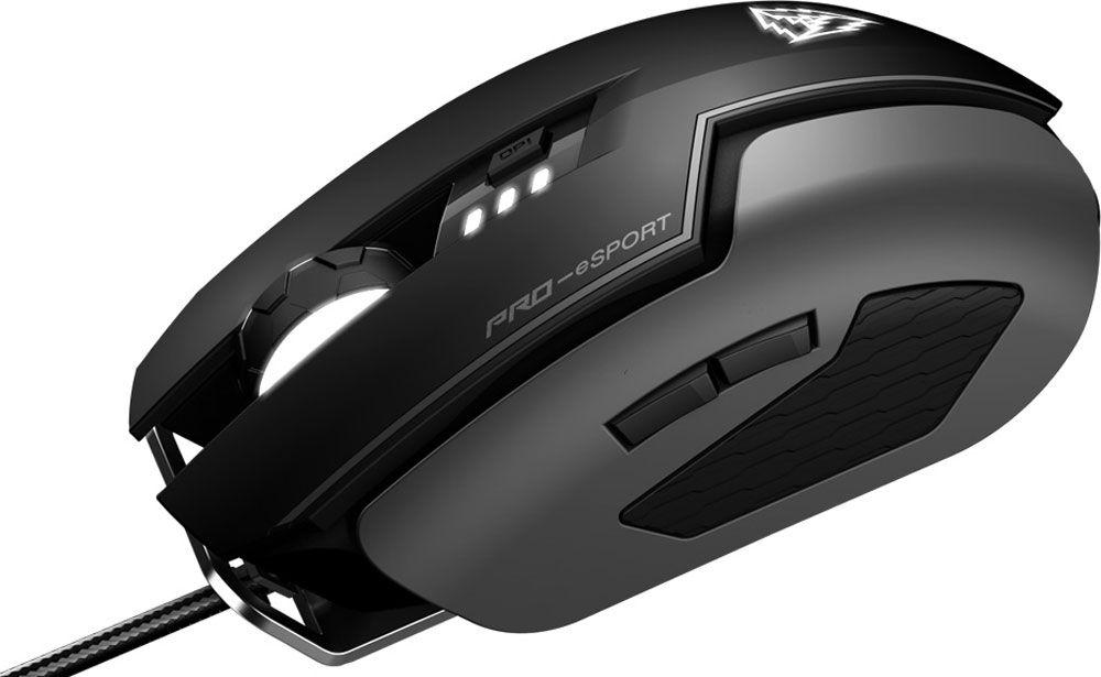 Мышь Thunder X3 TM60, USB, черный ,Mouse 16000 dpi, Laser, black - фото 1 - id-p68178534