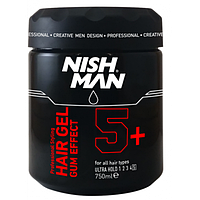 Nishman Ultra Strong Hair Gel Gum Gum Effect (Гель для укладки волос) 750 мл.