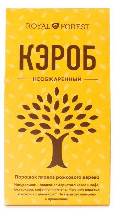 Кэроб необжаренный Royal Forest, 200 гр