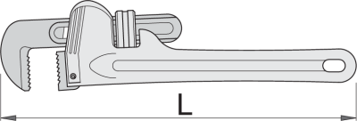 Ключ трубный (американский тип), алюминиевый - фото 2 - id-p68183989