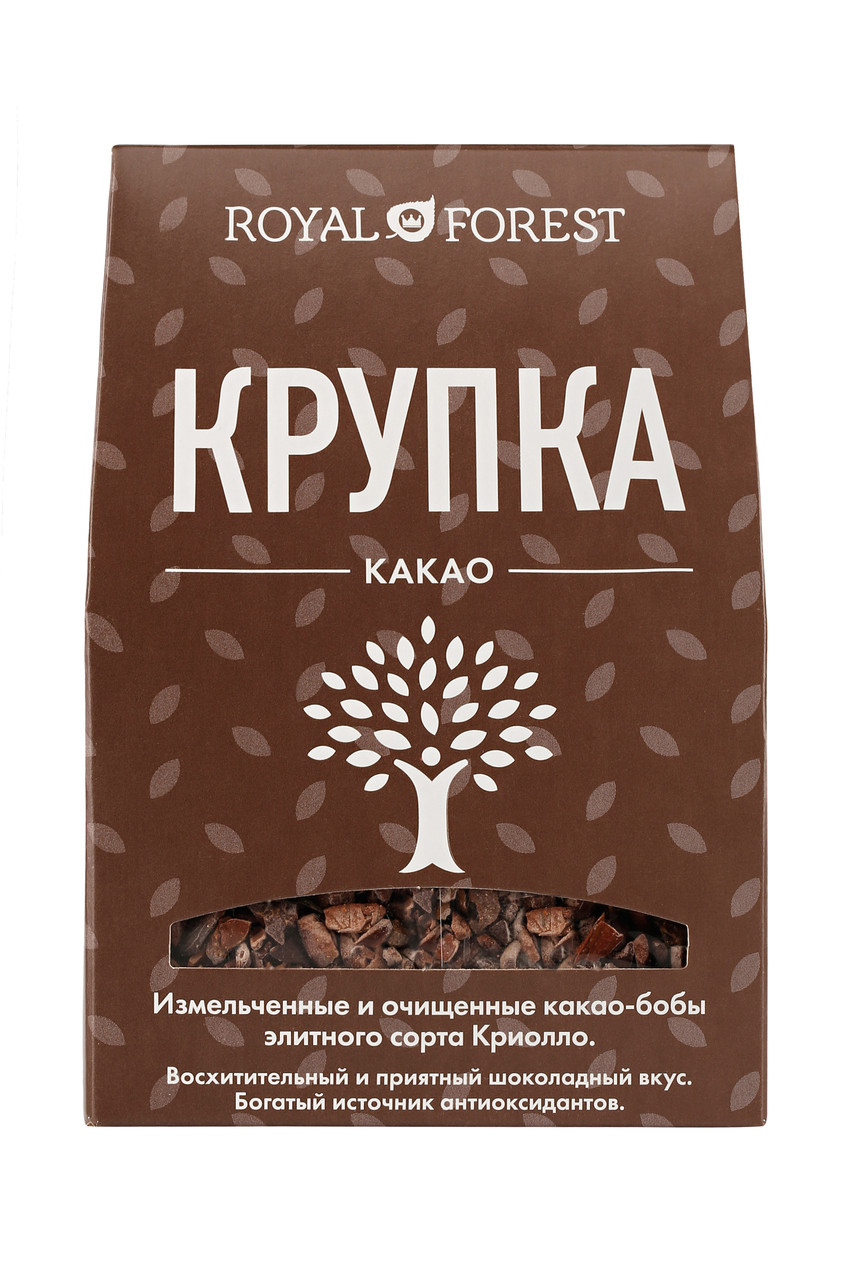 Обжаренная какао-крупка Royal Forest, 100 гр