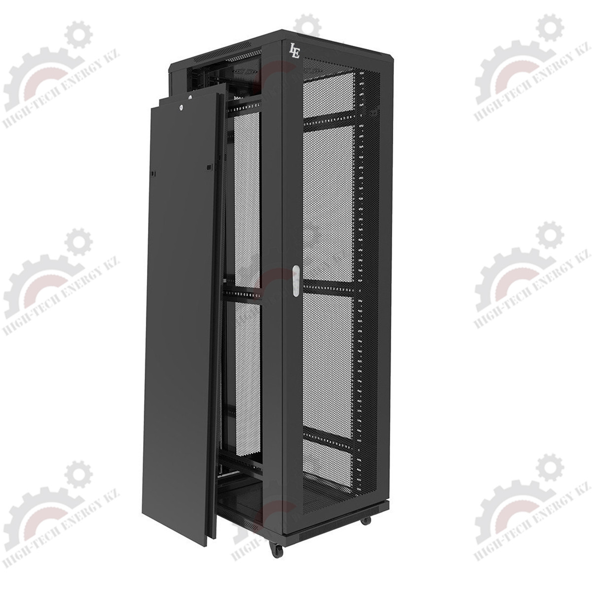 Шкаф серверный напольный LATITUDA 42U, 800*1000*1958мм, передняя дверь перфорированная одностворчатая - фото 4 - id-p57779047