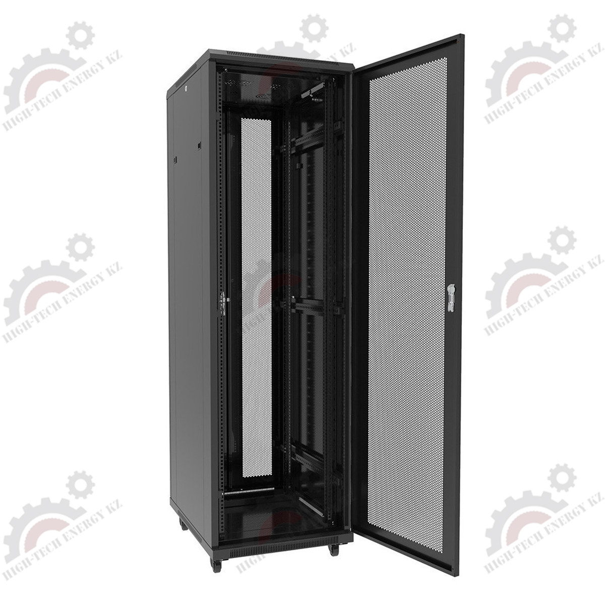 Шкаф серверный напольный LATITUDA 42U, 800*1000*1958мм, передняя дверь перфорированная одностворчатая - фото 6 - id-p57779047
