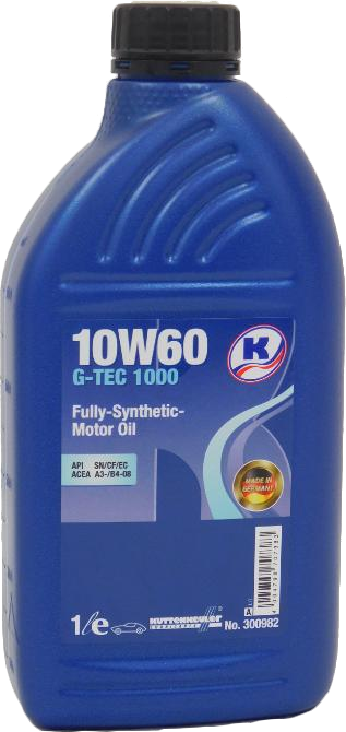 Моторное масло 10W-60 G-TEC 1000 Kuttenkeuler синтетика 1L - фото 1 - id-p68199679