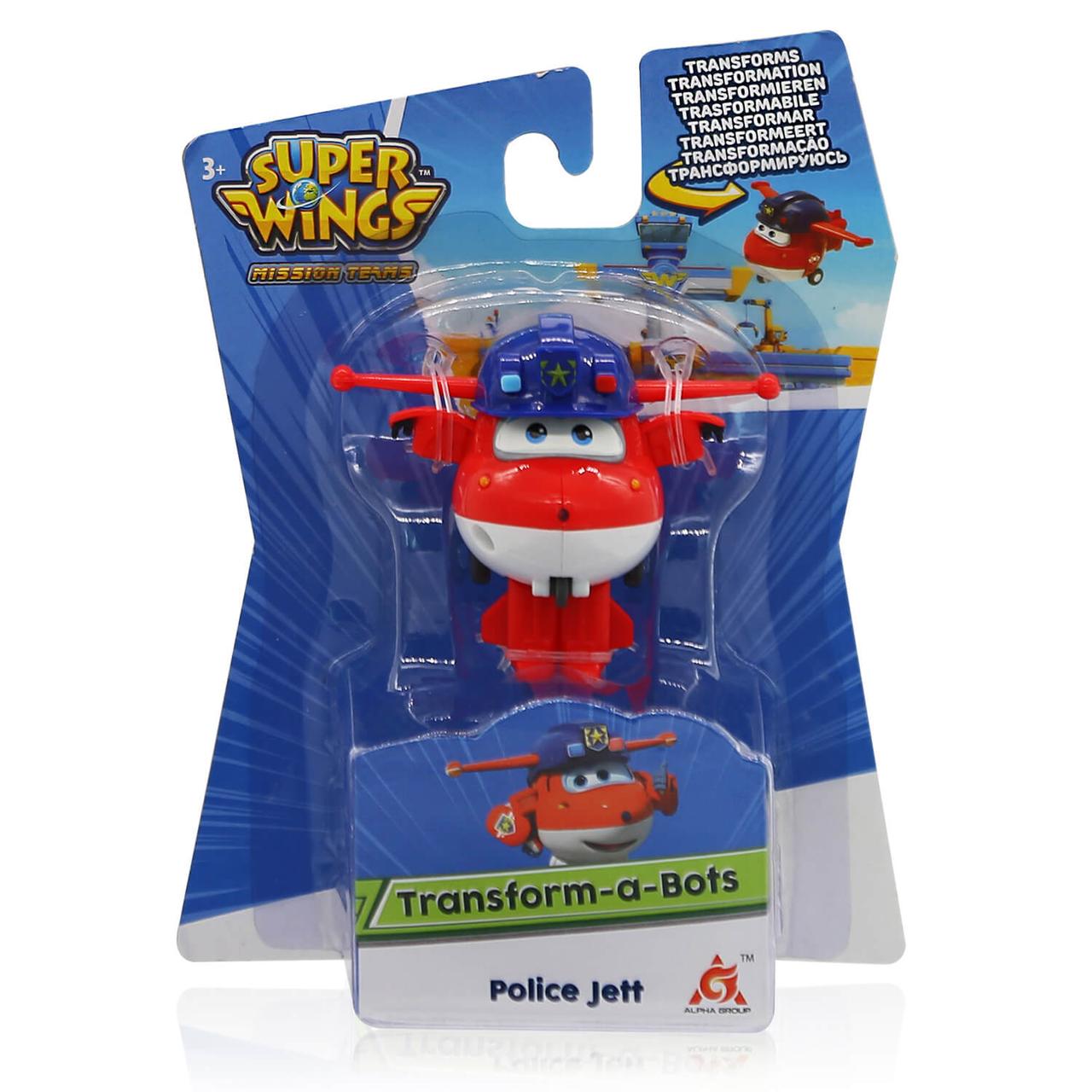 Мини-трансформер Super Wings Джетт (команда Полиции) EU730031