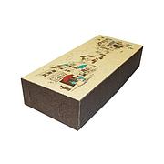 Коробка для пирожных 0,4 кг цветная 275х120х60 с рис "Рандеву" КРЫШКА, 200 шт
