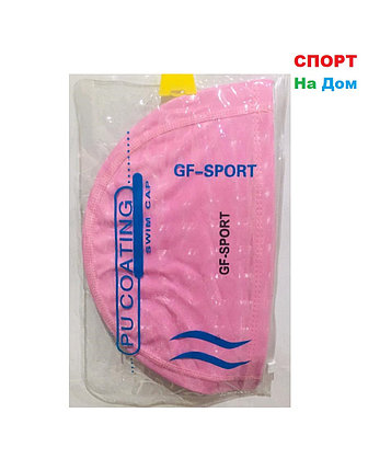 Шапочка для плавания GF-SPORT (цвет розовый), фото 2