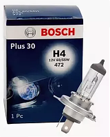 Галогеновые лампы Bosch H4 Plus30 12v 60/55w 1987302042 1лампа
