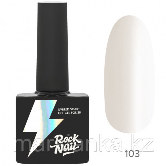 Гель-лак RockNail Basic #103 Simple White, 10мл