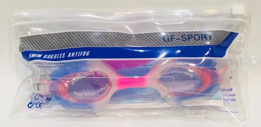 Очки для плавания GF-SPORT цвет синий, белый, розовый) - фото 2 - id-p68231799