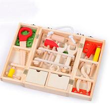 Игровой набор деревянных инструментов и деталей Hi-Q Toys [25 деталей], фото 2