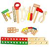 Игровой набор деревянных инструментов и деталей Hi-Q Toys [25 деталей], фото 4