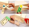 Игровой набор деревянных инструментов и деталей Hi-Q Toys [25 деталей], фото 6