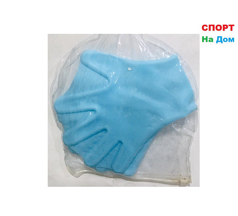 Ласты перчатки для рук (перепонки для плавания, цвет голубой), фото 2